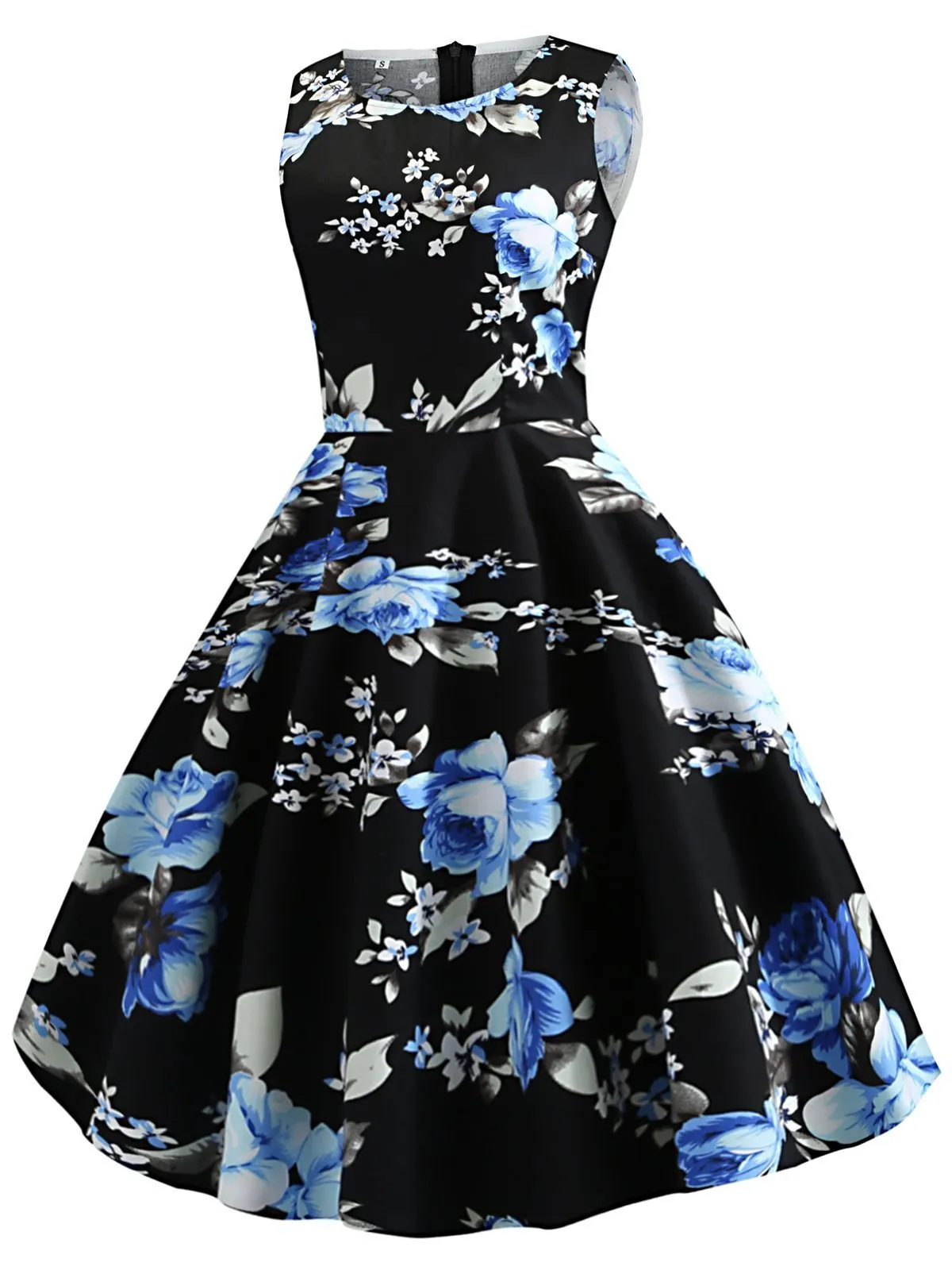 1950s Floral Inspired Swing Dress