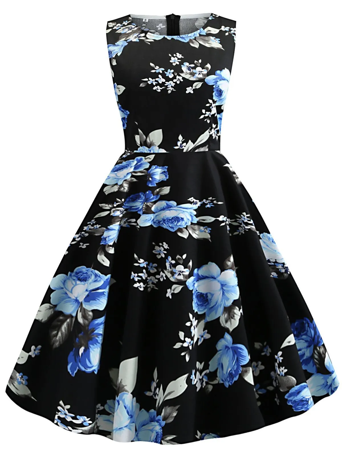 1950s Floral Inspired Swing Dress