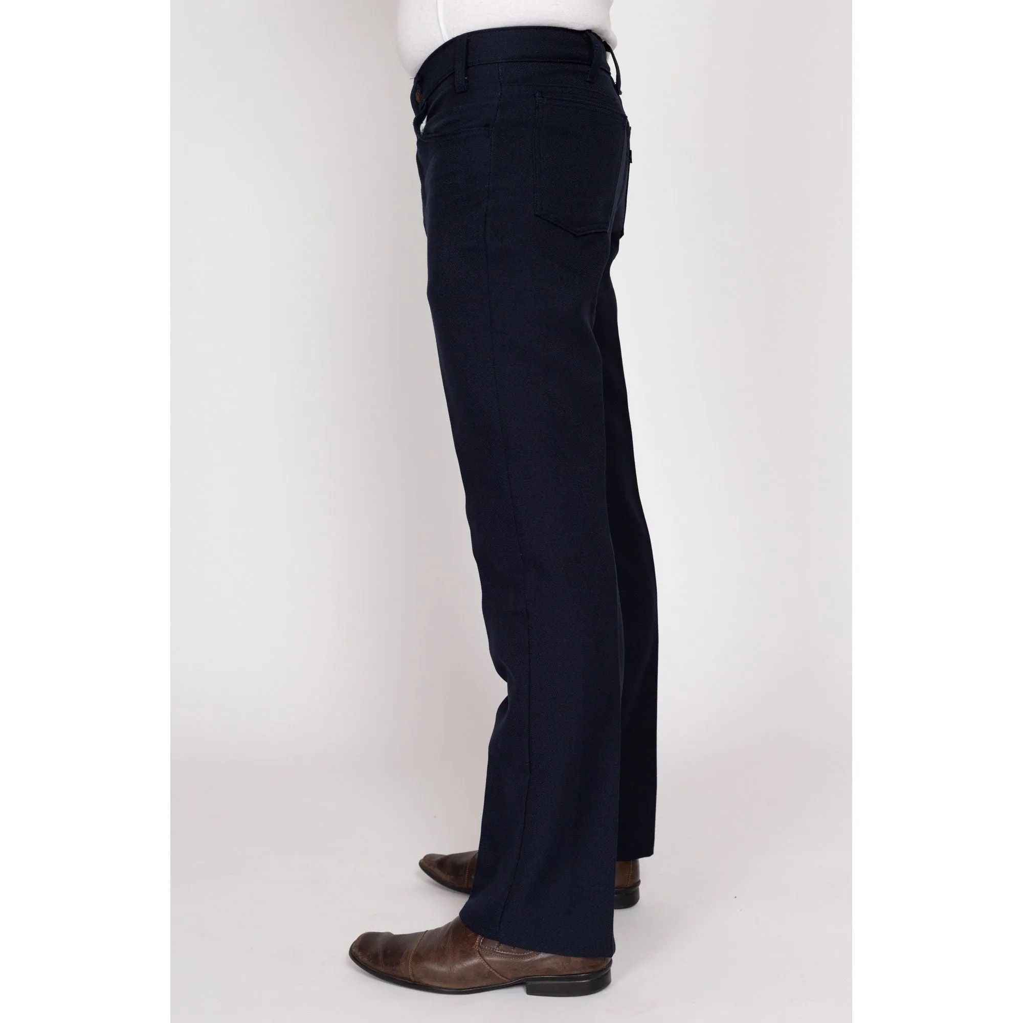 32x31 70s Levi's Navy Blue Trousers