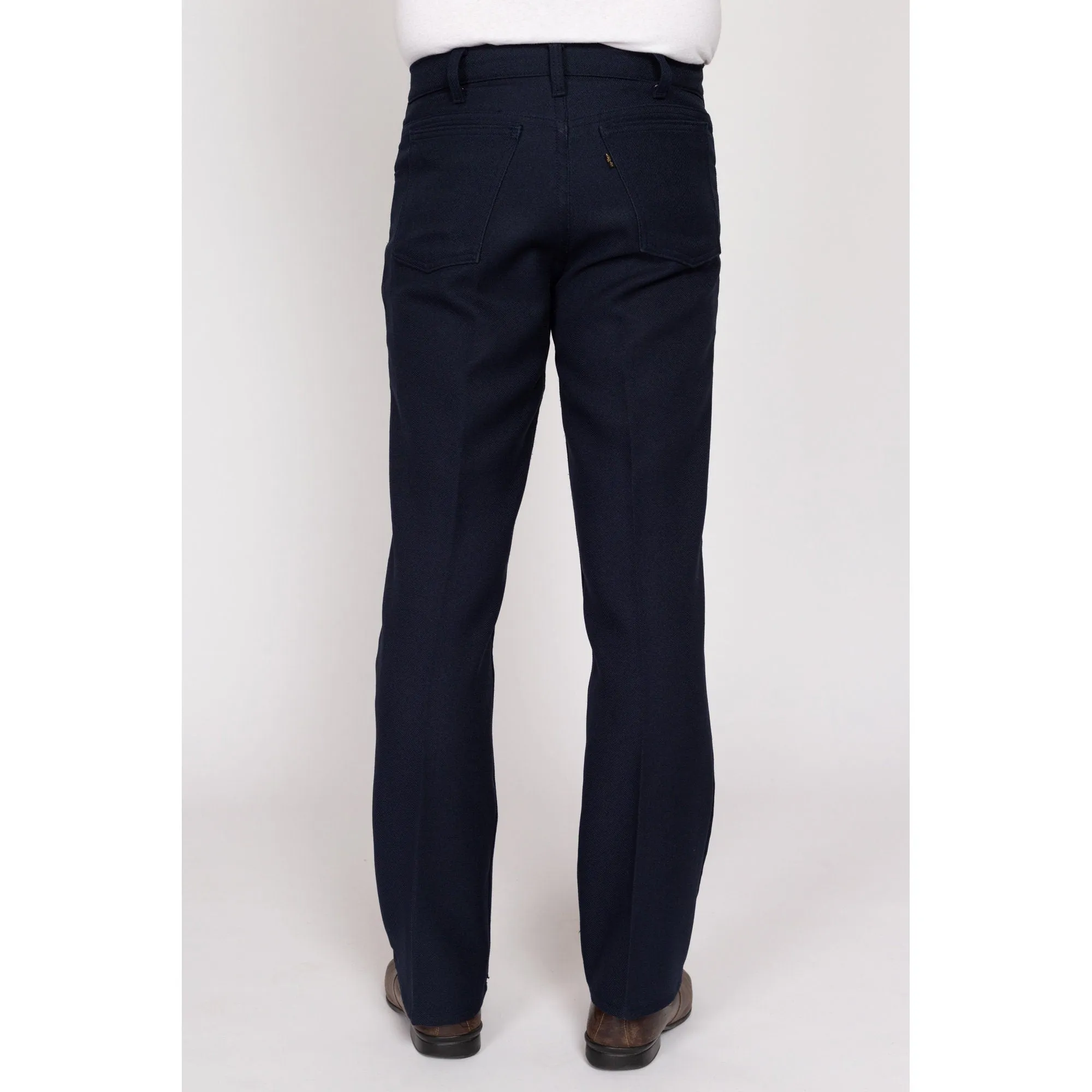 32x31 70s Levi's Navy Blue Trousers