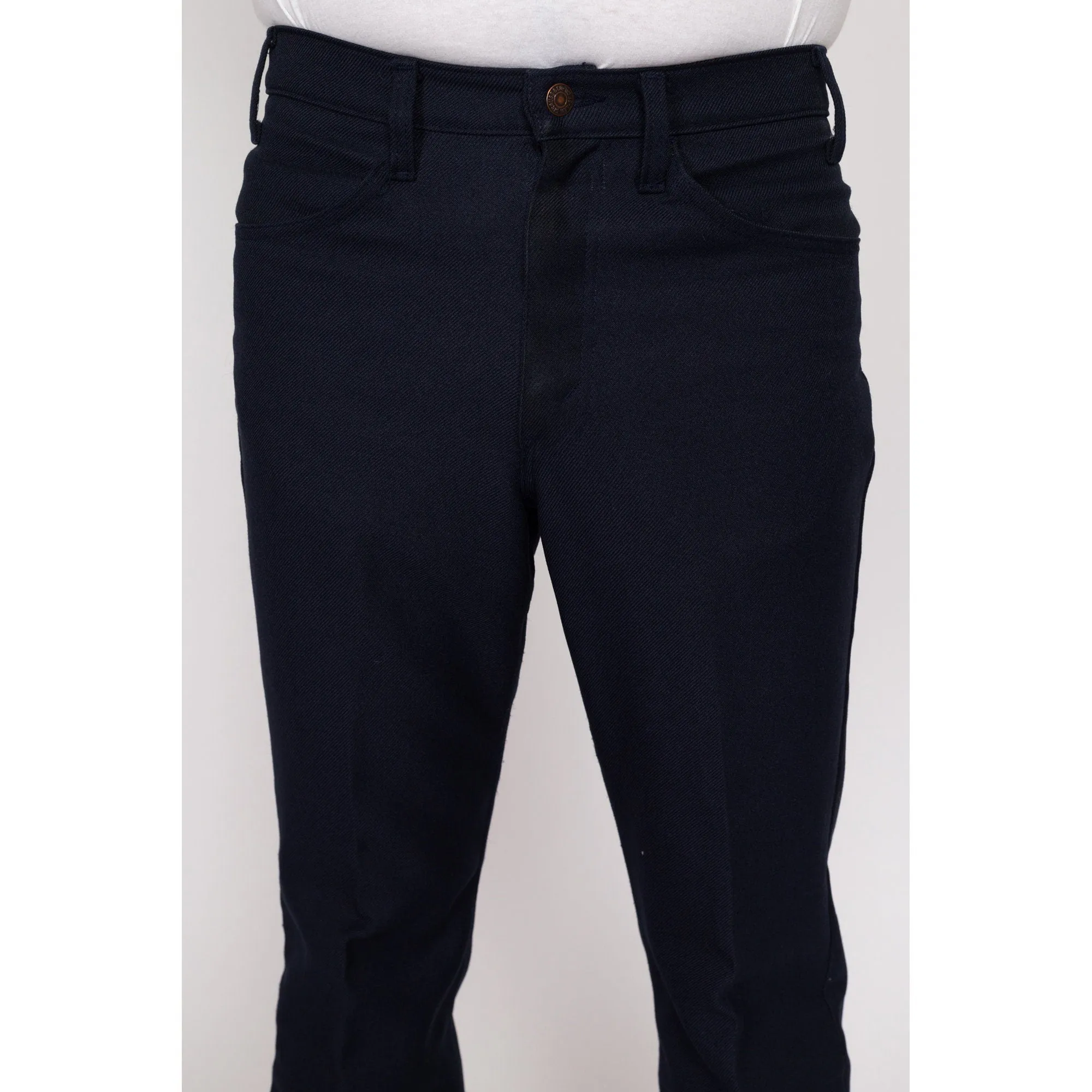 32x31 70s Levi's Navy Blue Trousers