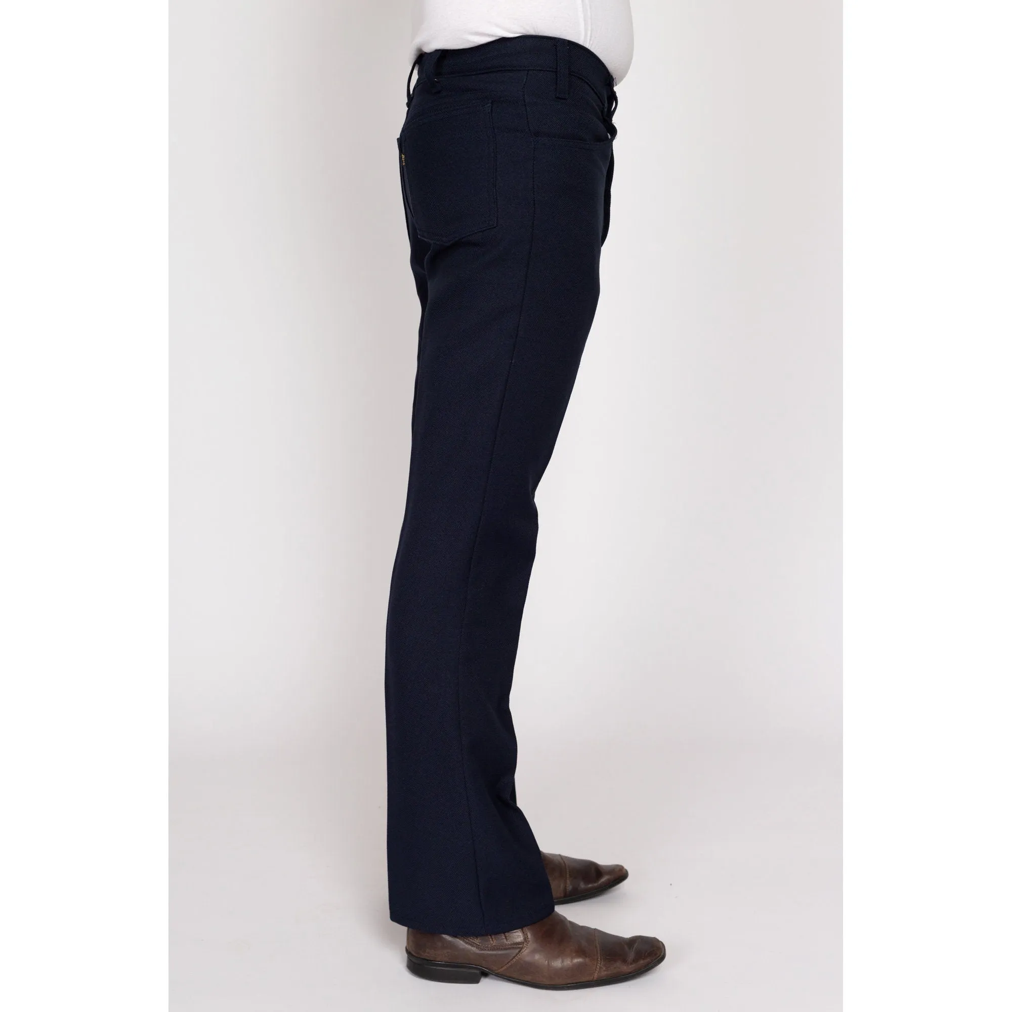 32x31 70s Levi's Navy Blue Trousers