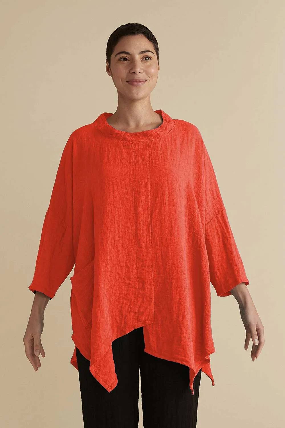 3/4 Sleeve Cowl Tunic