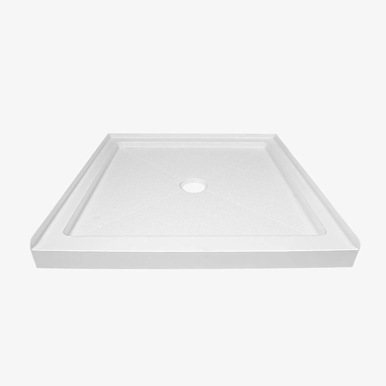 35" L x 35" W  Square Shower Base, Non-slip Design