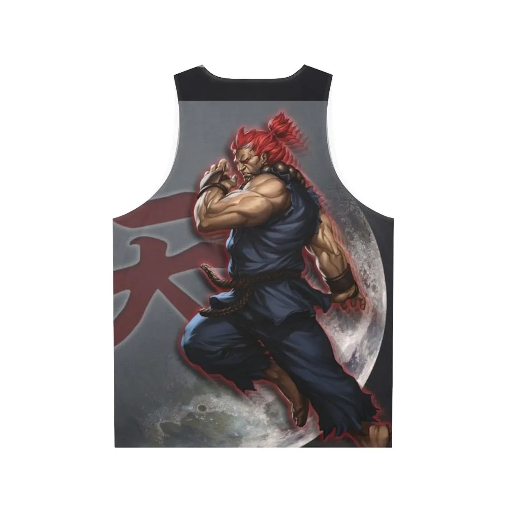 Akuma Unisex Athletic Tank Top with Graphic Design