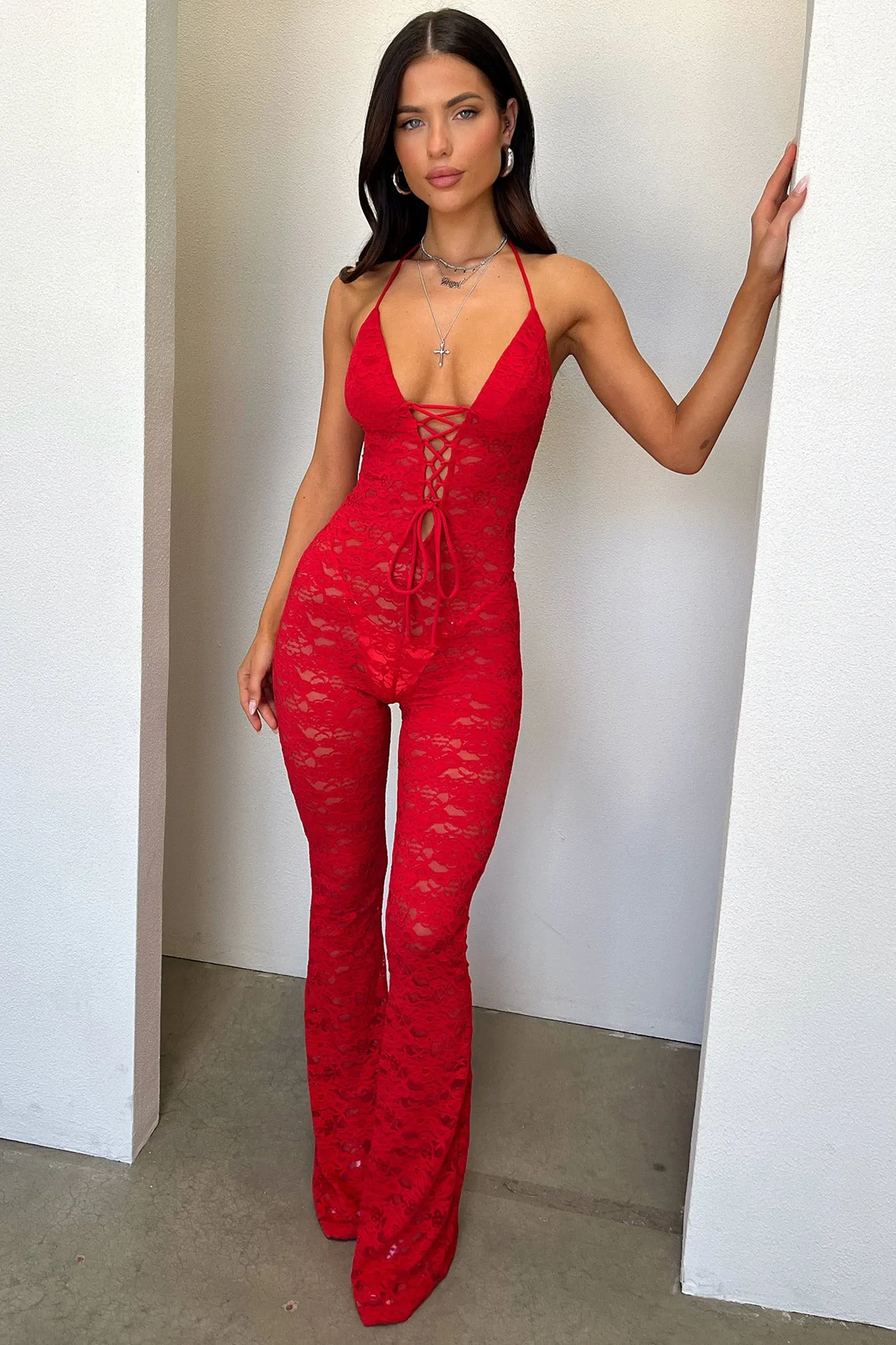 Alfonzo Jumpsuit - Red