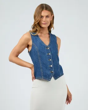 All About Eve Korin Vest - Blue