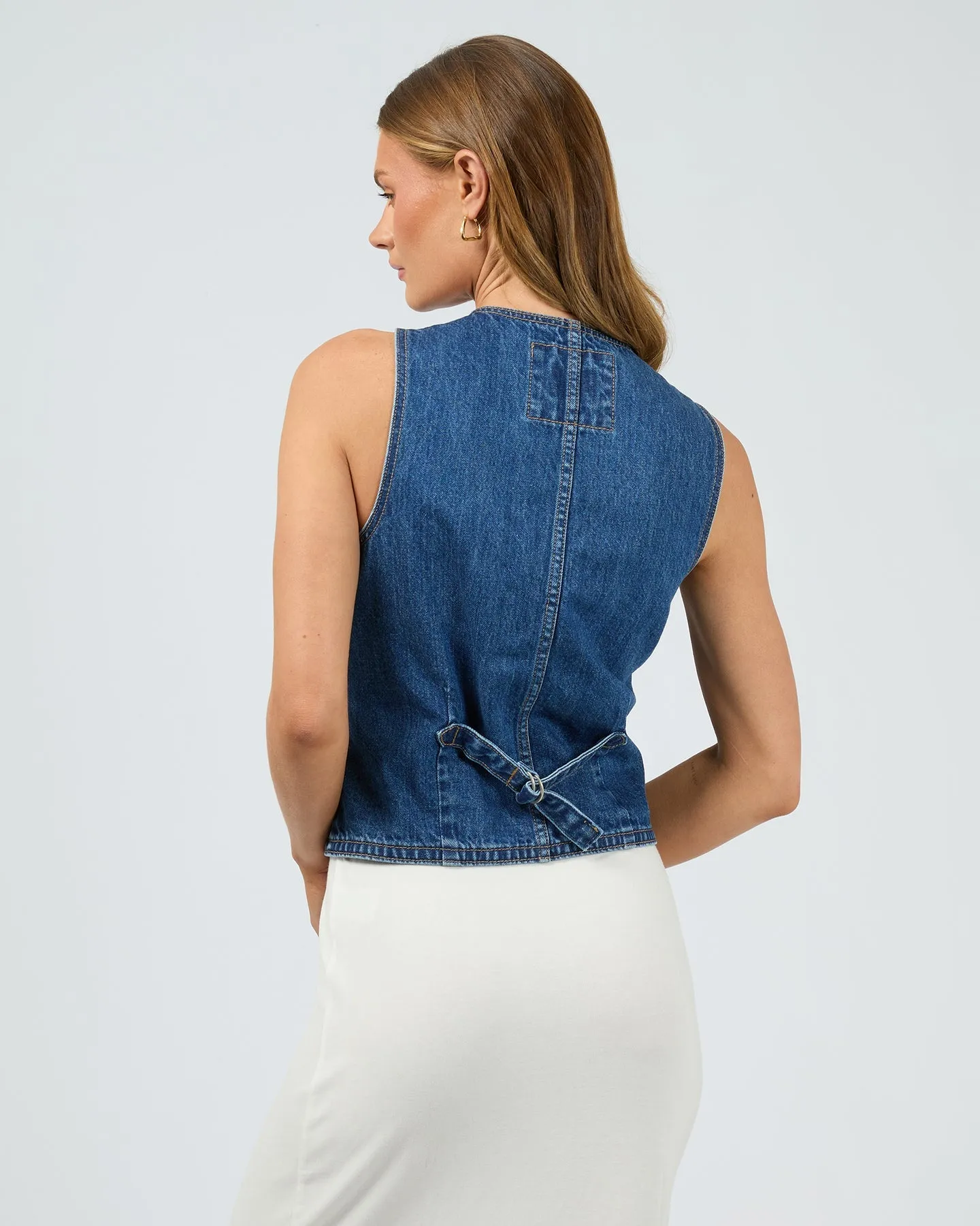 All About Eve Korin Vest - Blue