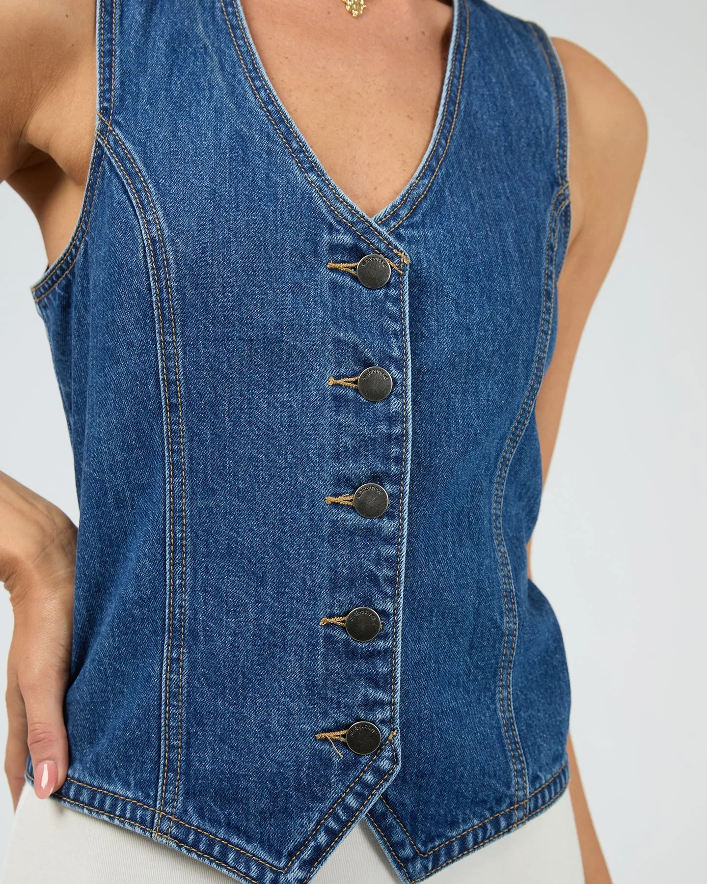 All About Eve Korin Vest - Blue