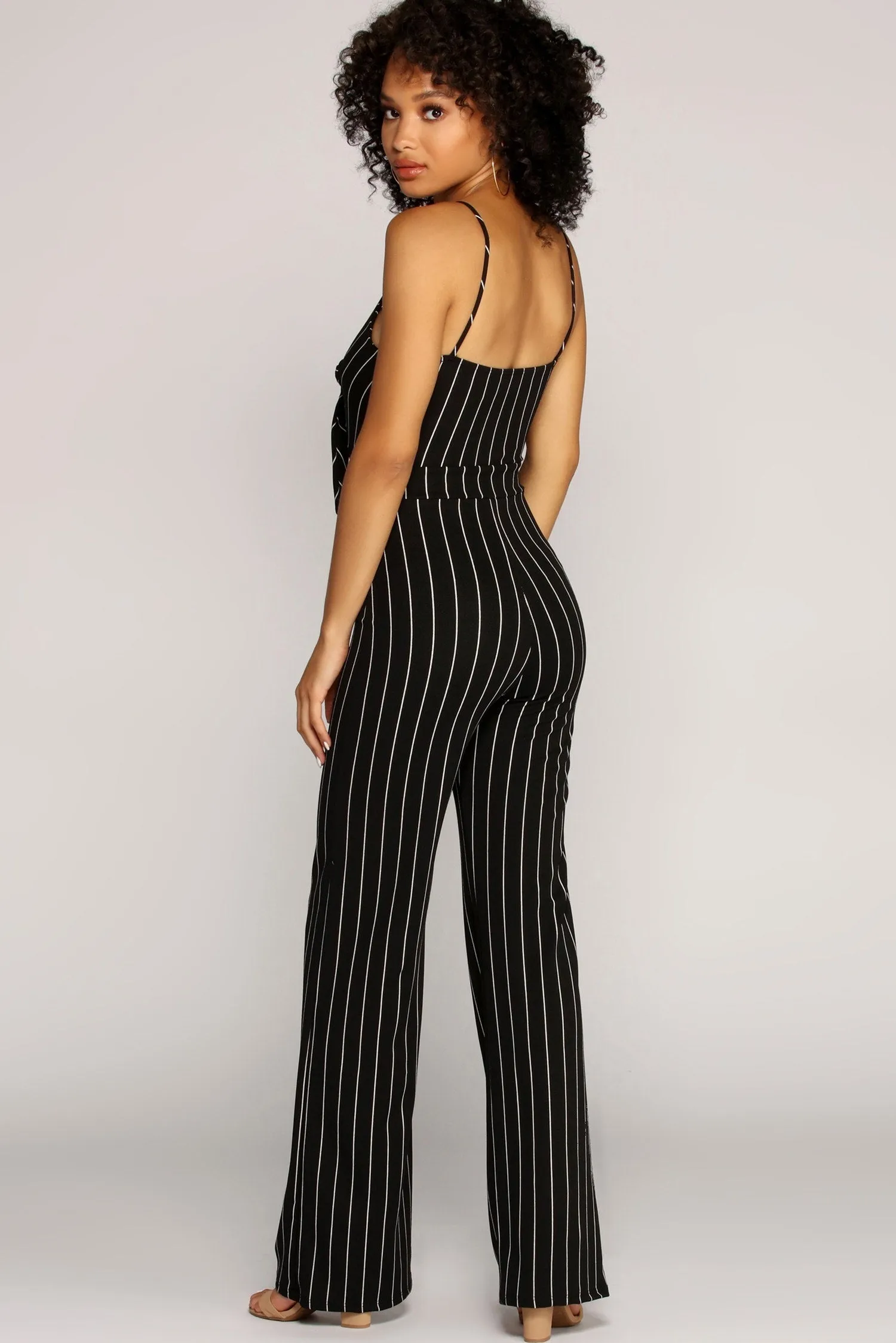 All For One Striped Jumpsuit