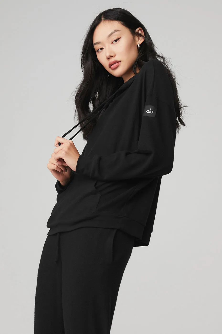 Alolux Cozy Hoodie - Black