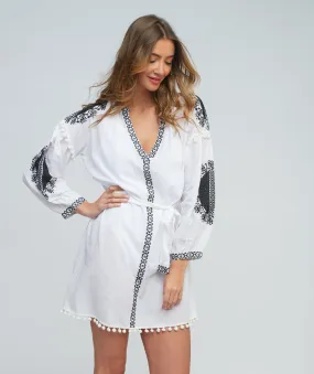 Amara Tunic  - White/Black