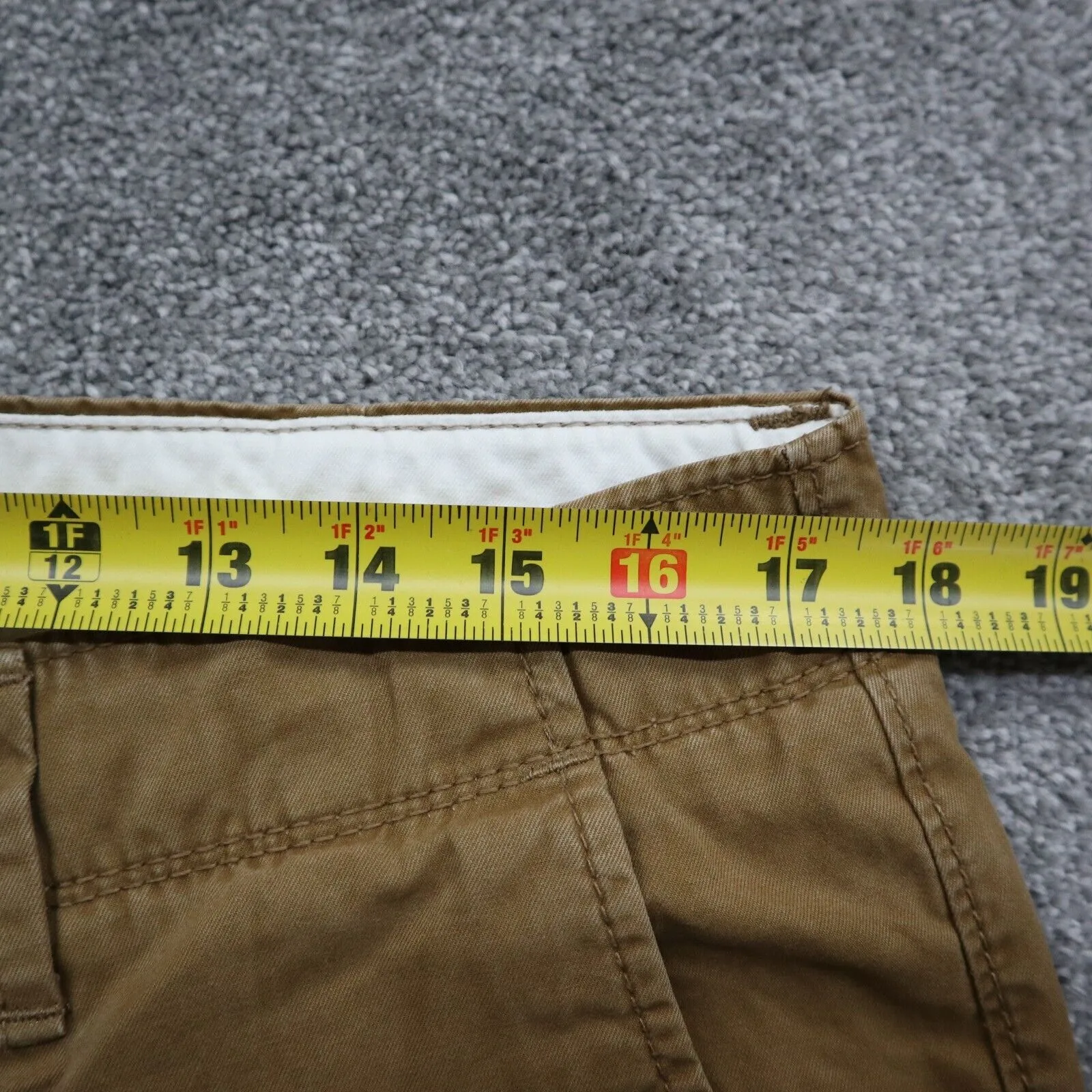 American Eagle Men Original Chino Pants Straight Leg Mid Rise Brown Size W34XL32