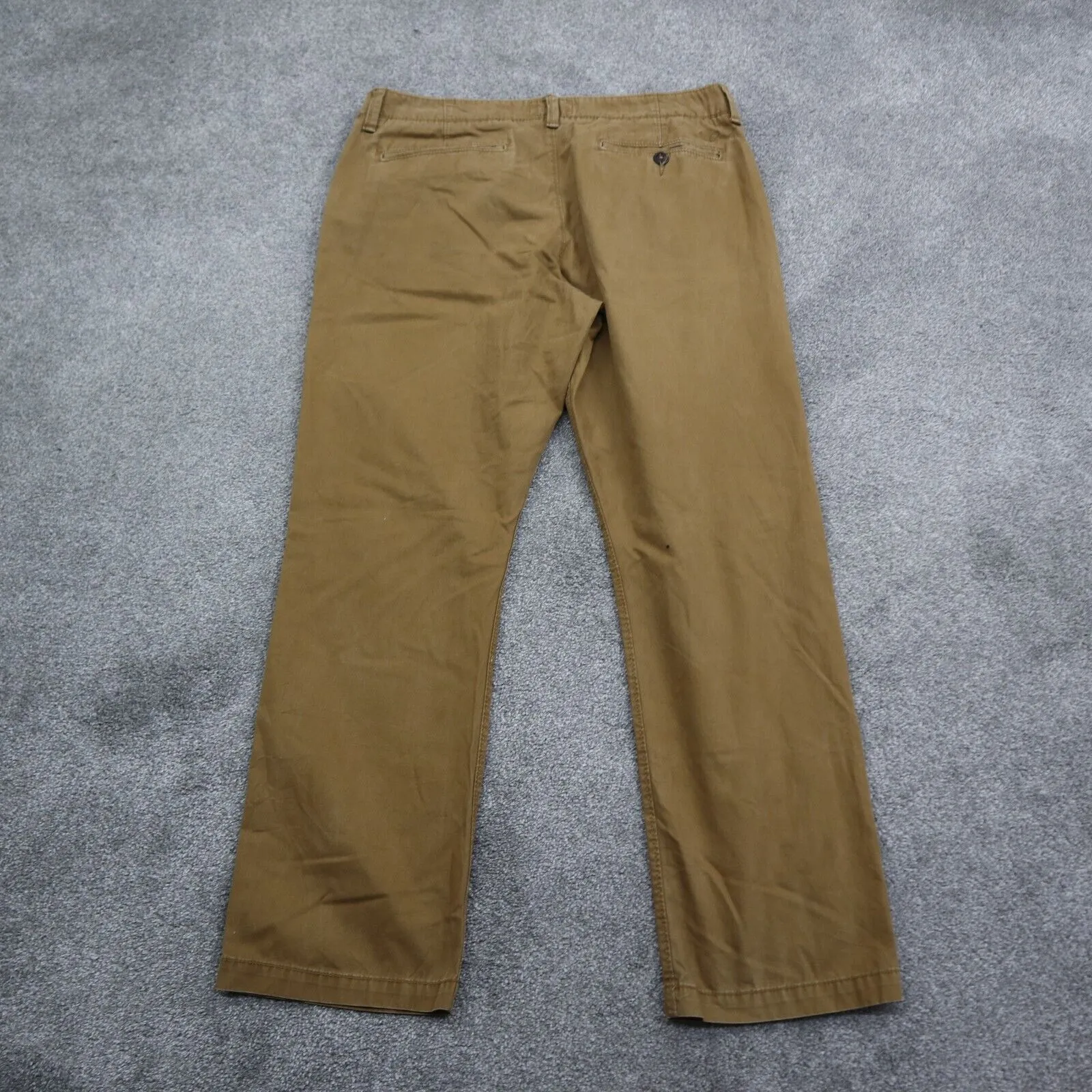 American Eagle Men Original Chino Pants Straight Leg Mid Rise Brown Size W34XL32