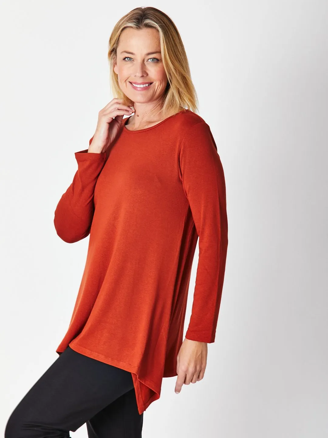 Andrea Winter Warmer Top - Caramel 26791-Sw