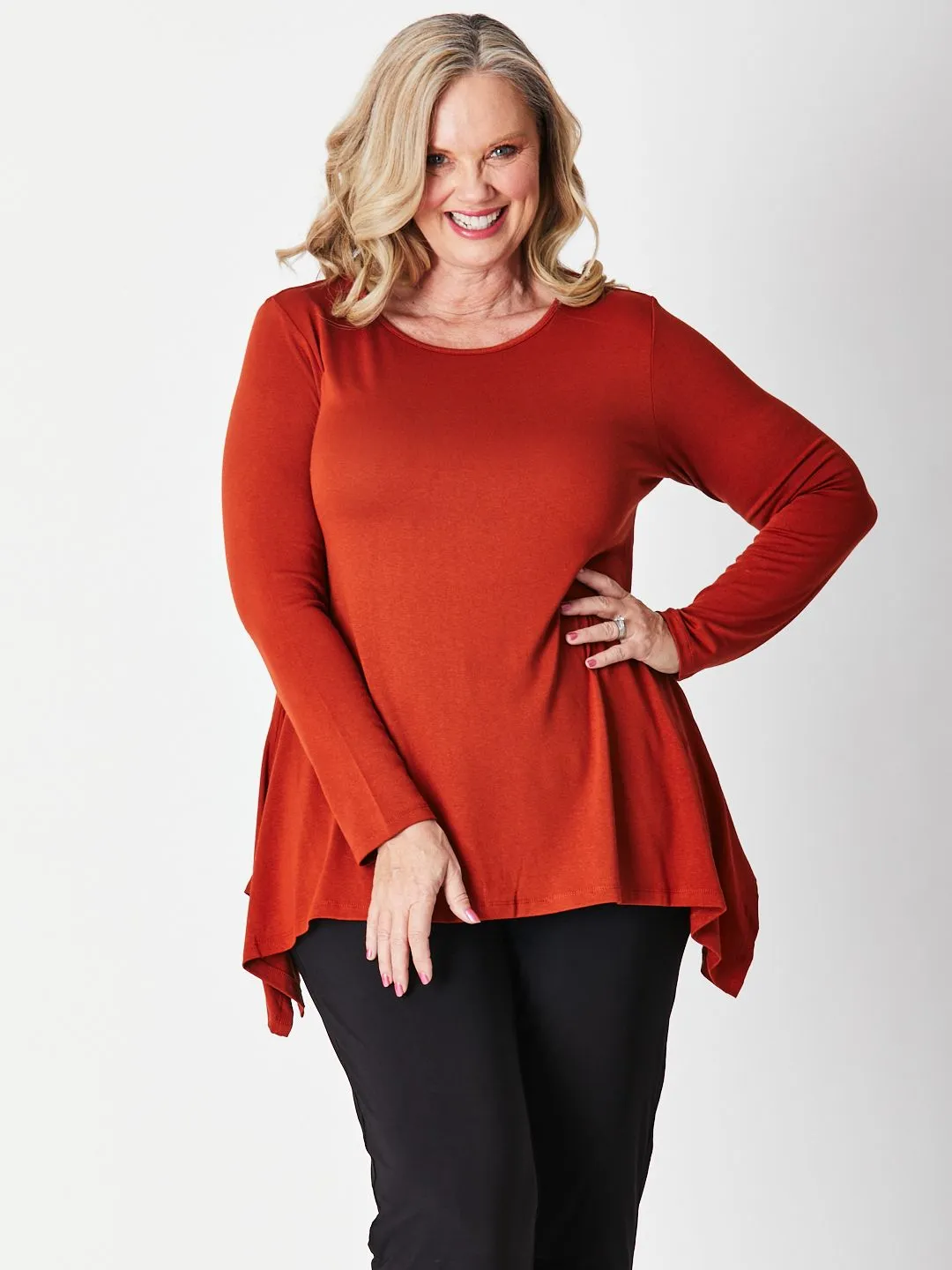 Andrea Winter Warmer Top - Caramel 26791-Sw