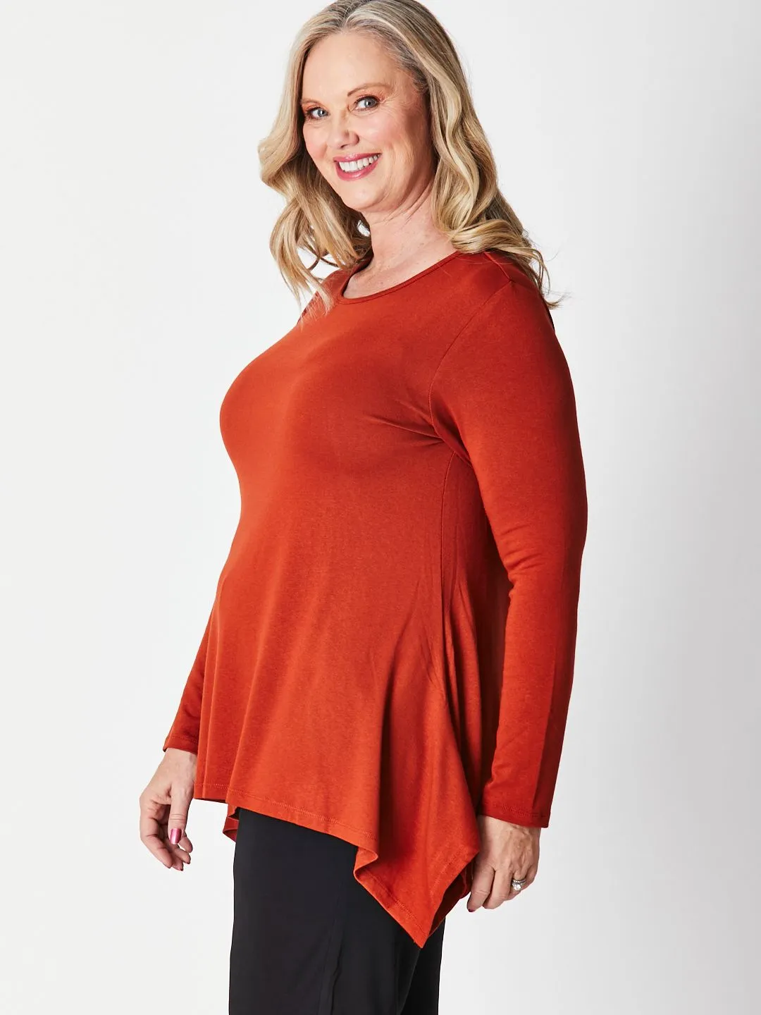 Andrea Winter Warmer Top - Caramel 26791-Sw