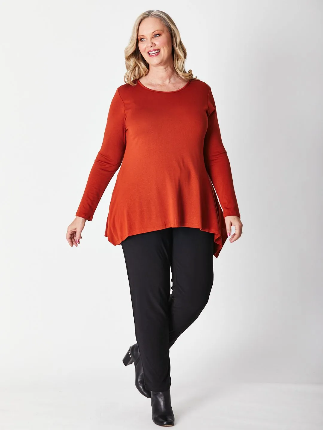 Andrea Winter Warmer Top - Caramel 26791-Sw