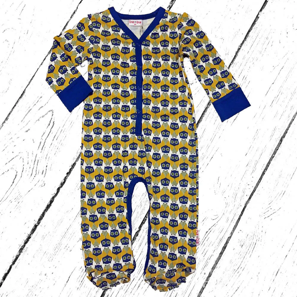 Baba Babywear Overall Footed Bodysuit Owl