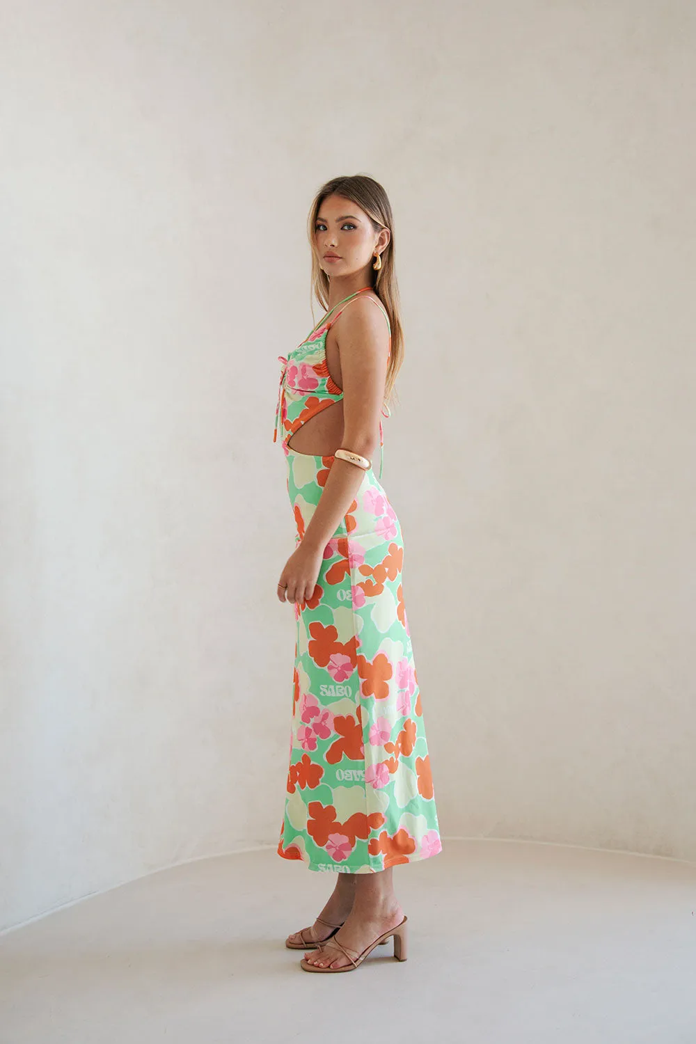 Backless Mela Dress - Misty Floral