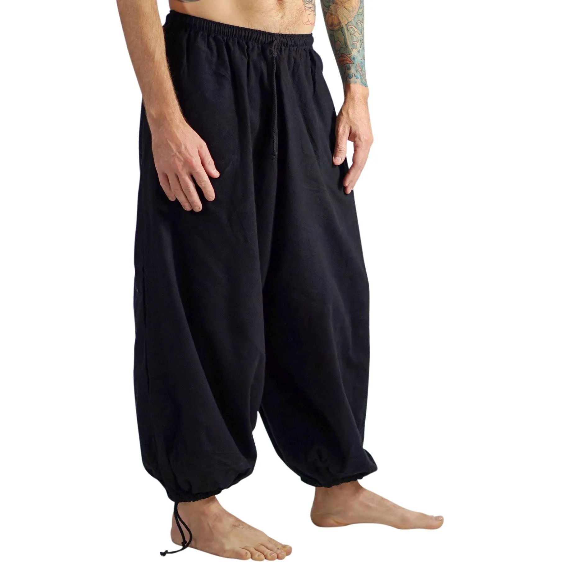 'Baggy Pirate Pants' - Black