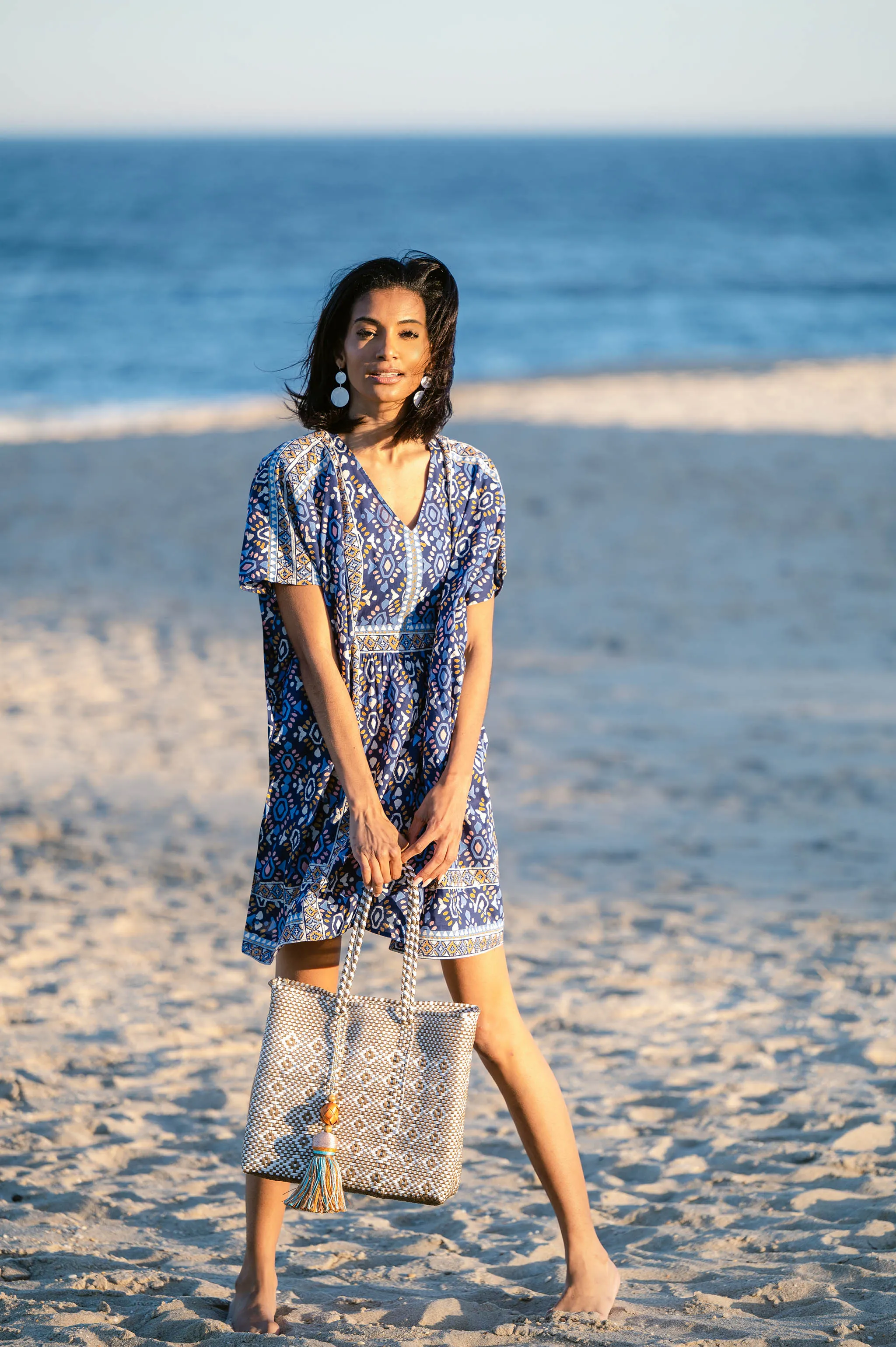 Bali Beach Caftan Blue