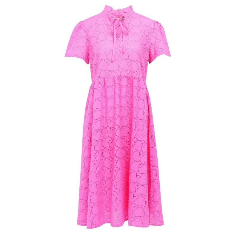 Barbour Palmetto Midi Dress LDR0669PI97 - Hibiscus