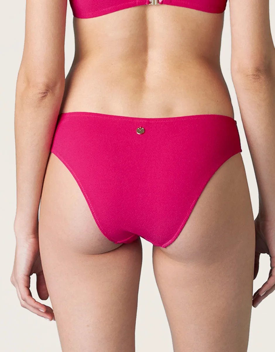 Bas de bikini midi fuchsia