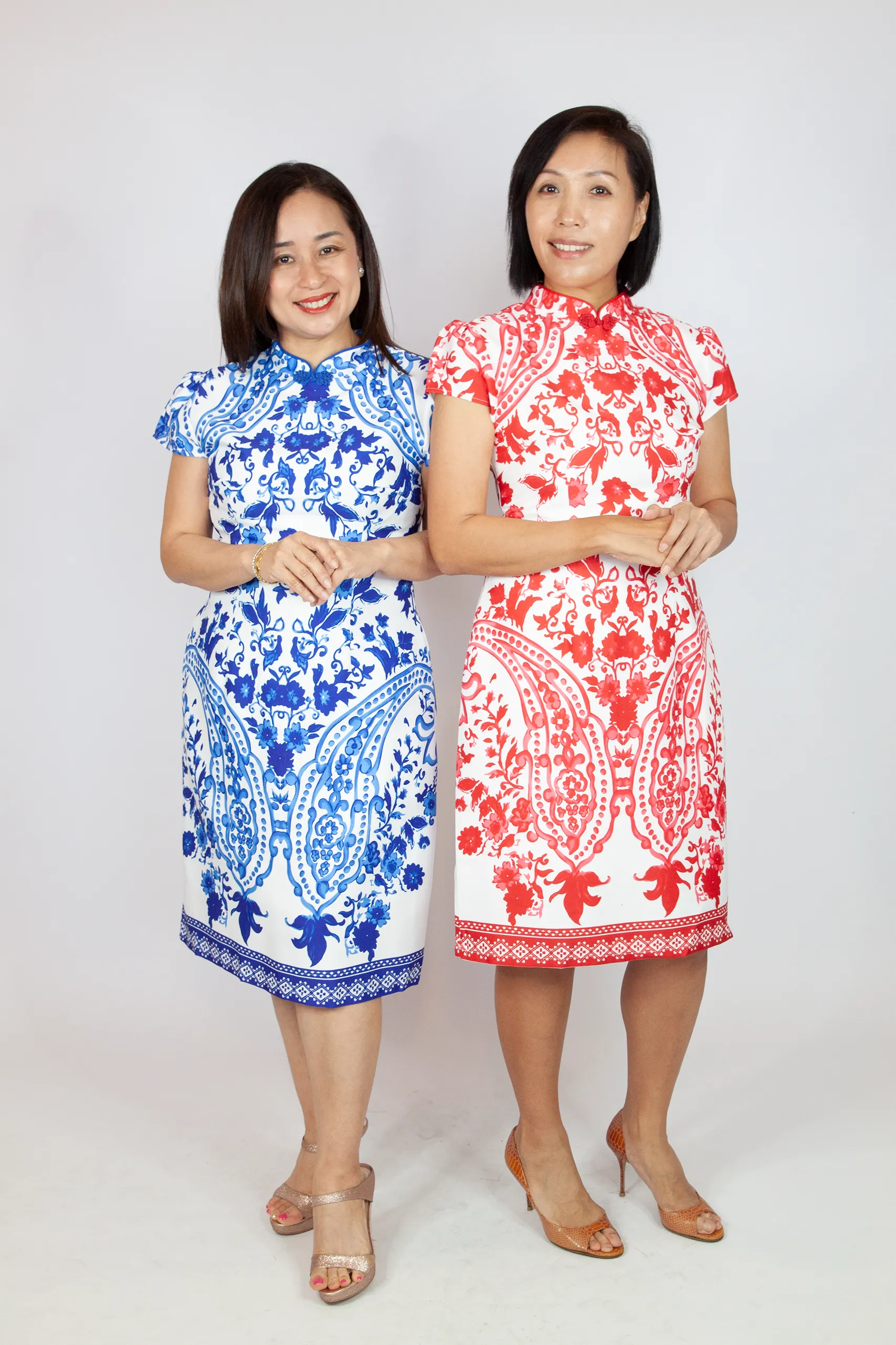 Batik Print Oriental Dress