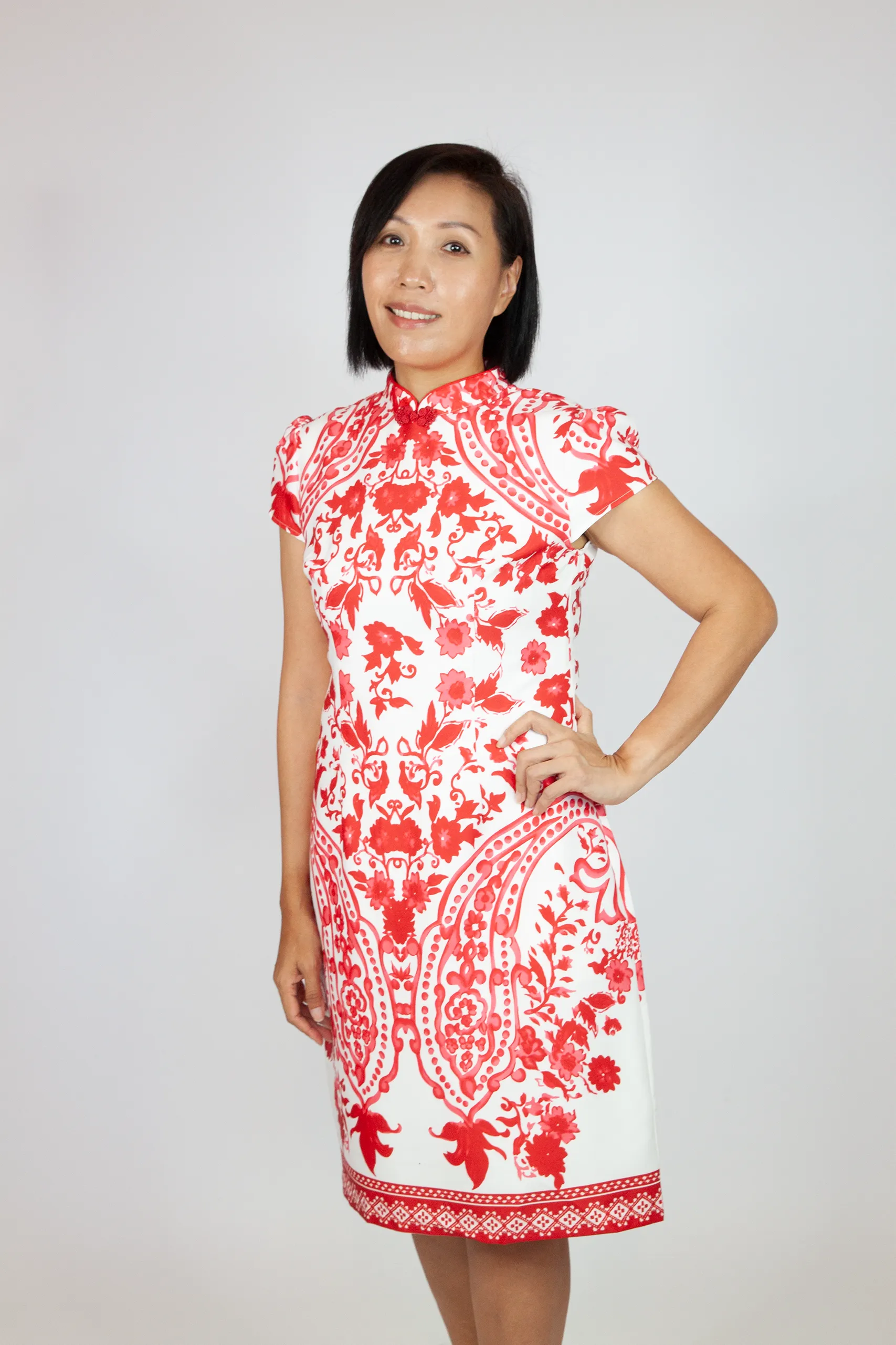 Batik Print Oriental Dress