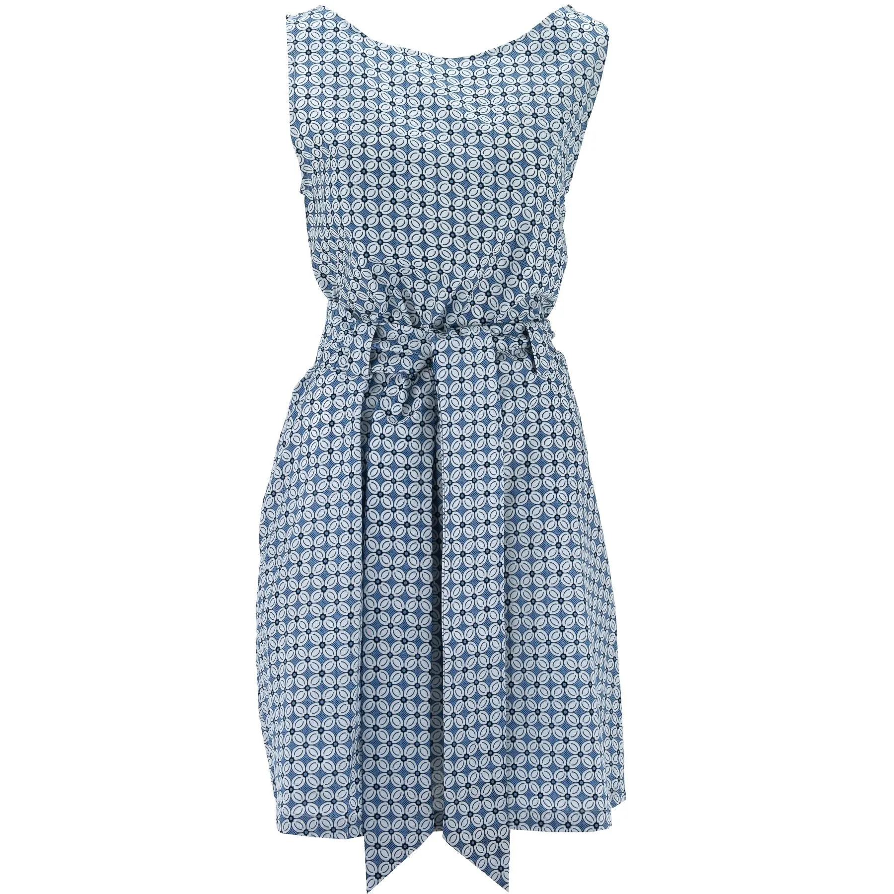 Belted Dress - Perennial Blue