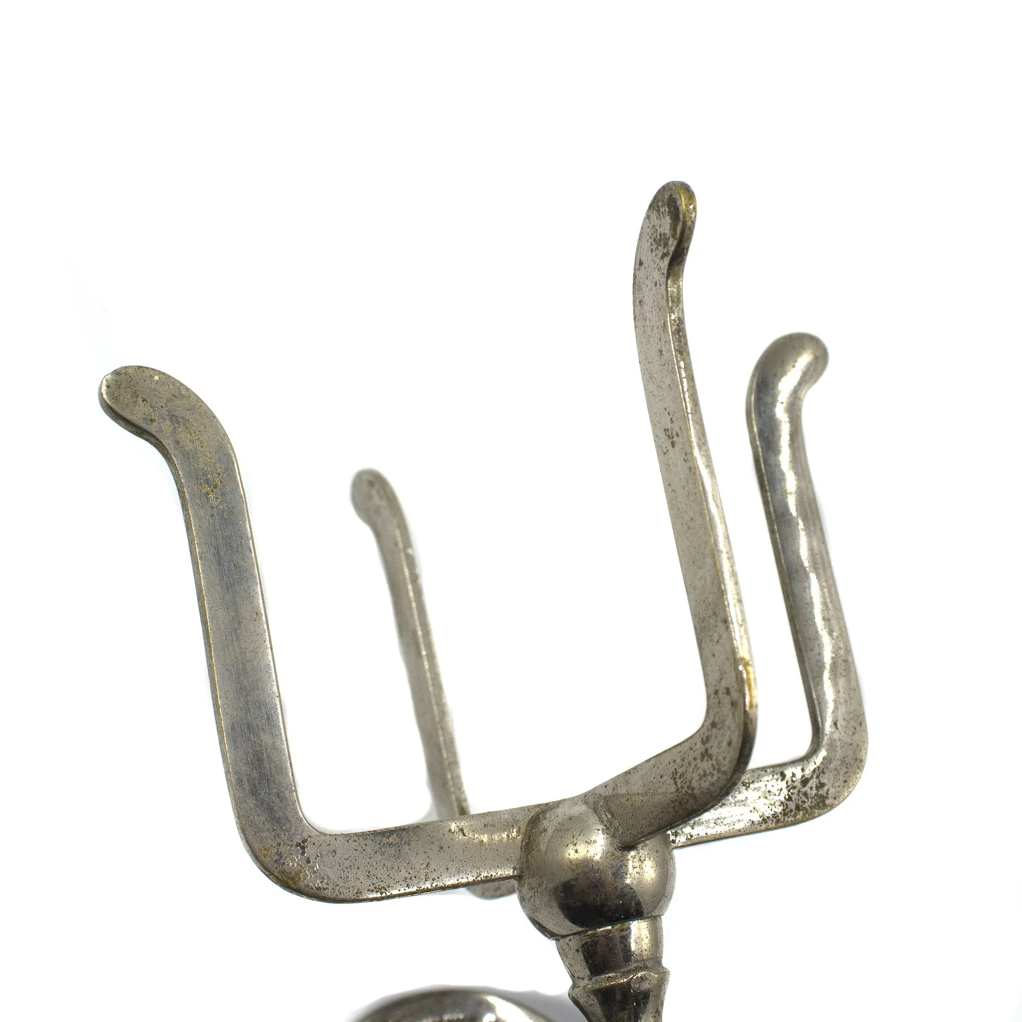 Brasscrafters c1900 Nickel Prong Cup Holder