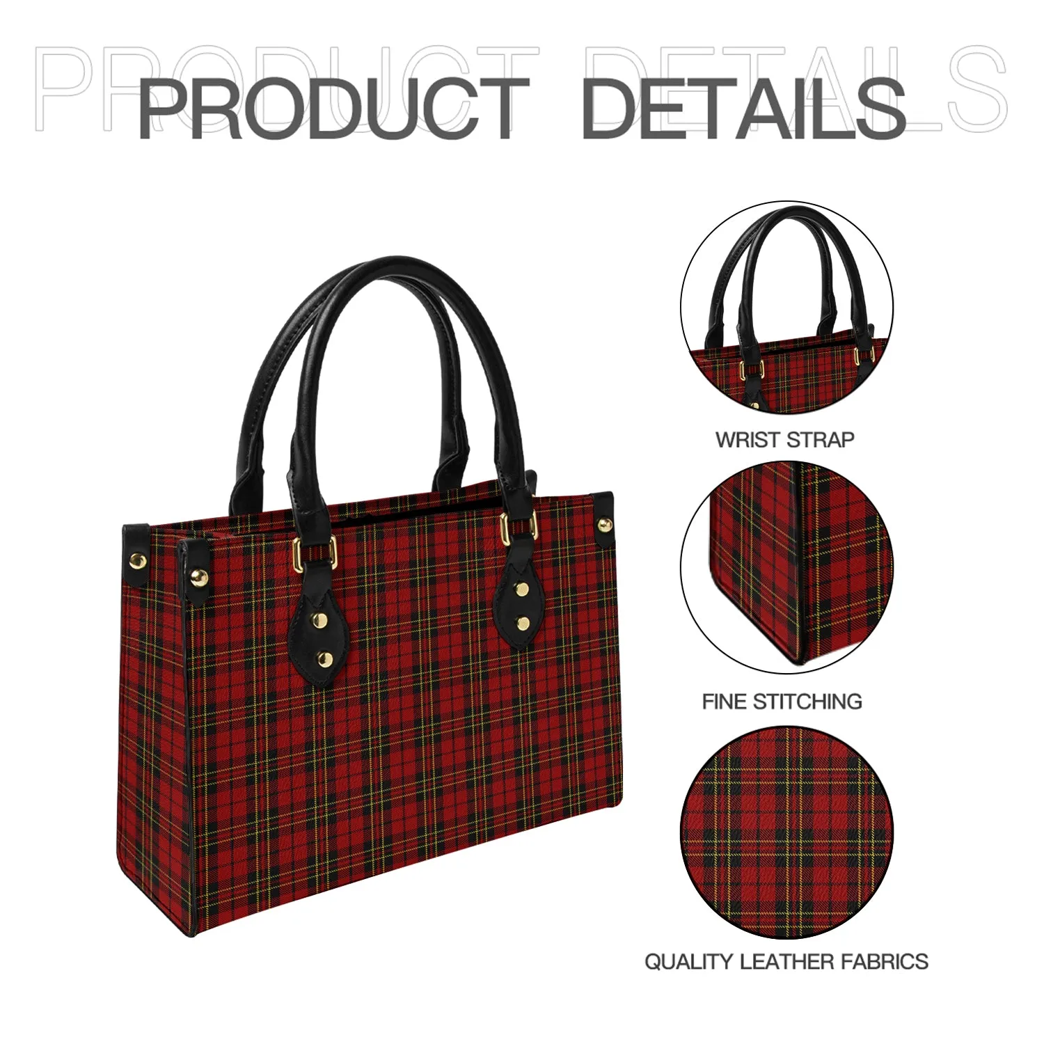 Brodie Tartan Leather Bag