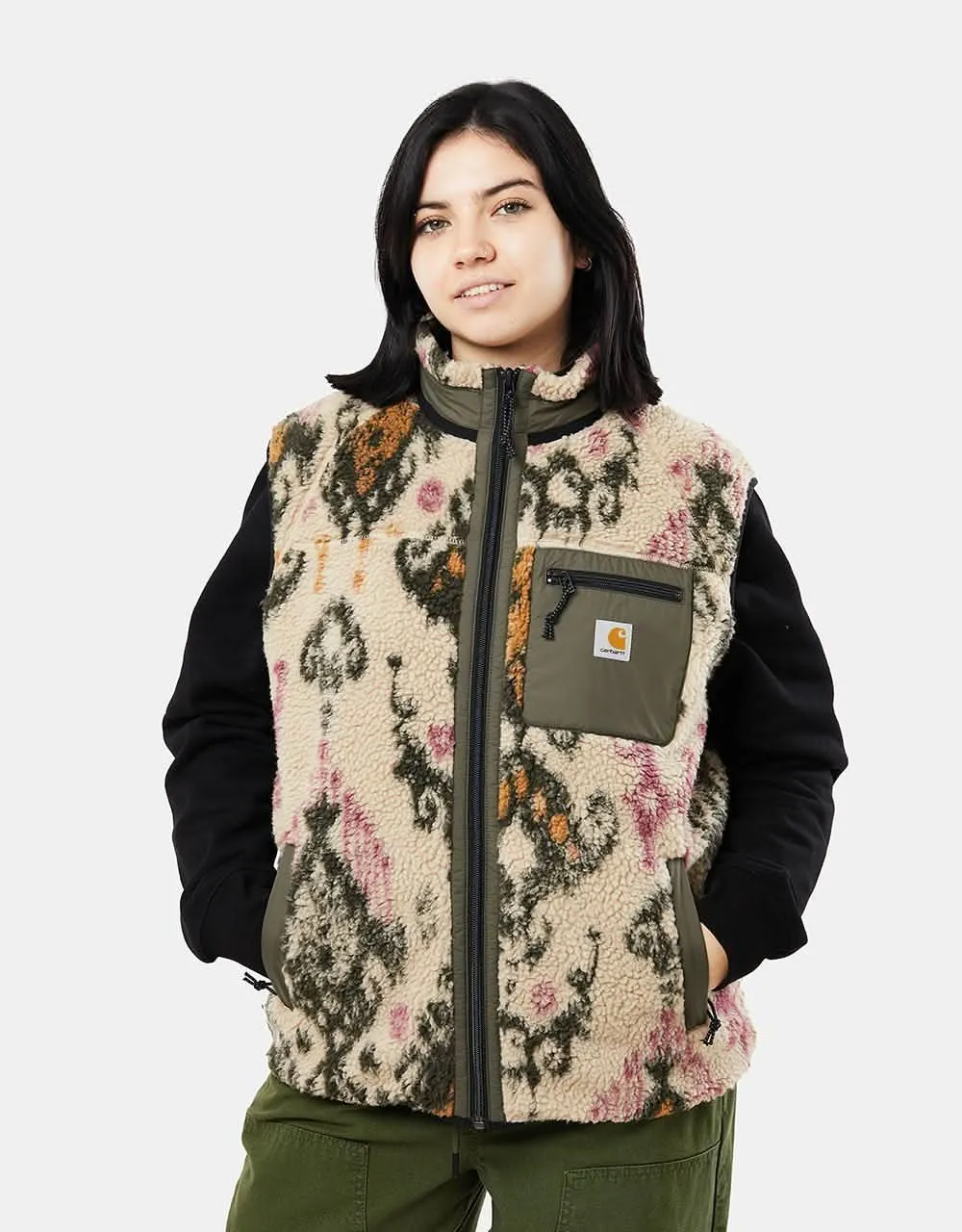 Carhartt WIP Prentis Vest Liner - Baru Jacquard/Wall/Cypress