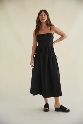 Carsyn Open Back Tie Midi Dress