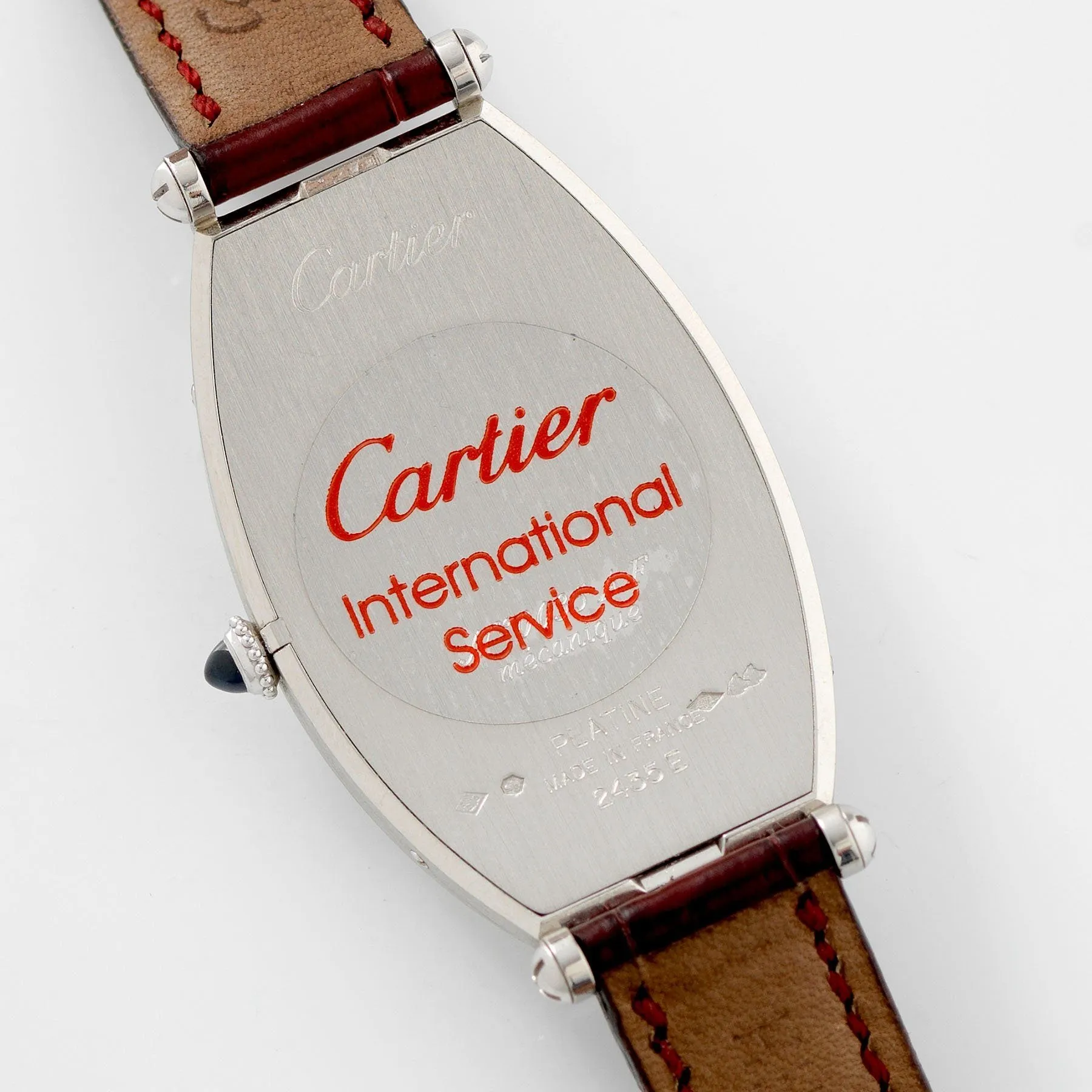 Cartier Tonneau Platinum Limited Edition Collection Privée