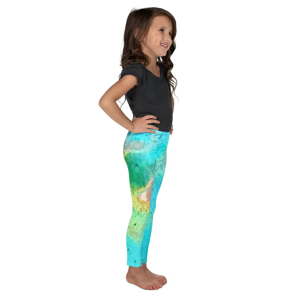 CHILDREN's PANTS LEGGINGS : TROPICAL WATER MOVEMENTS