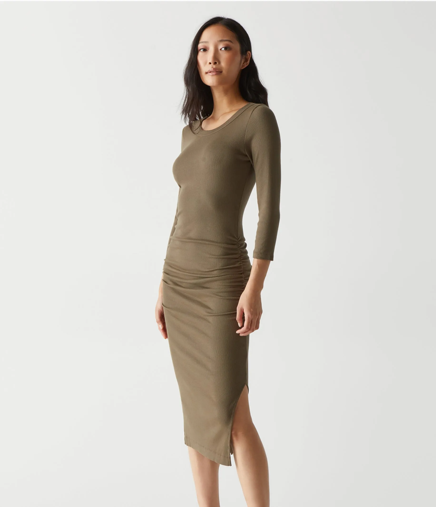 Christina Ribbed Midi Dress