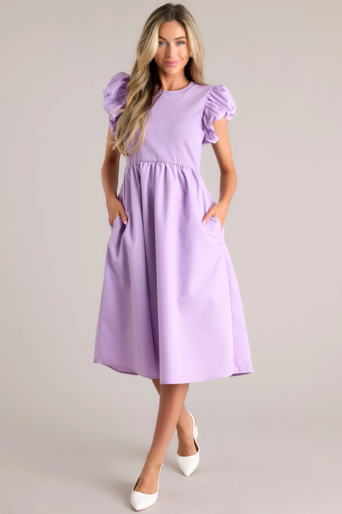 Closet Cornerstone Lavender Midi Dress