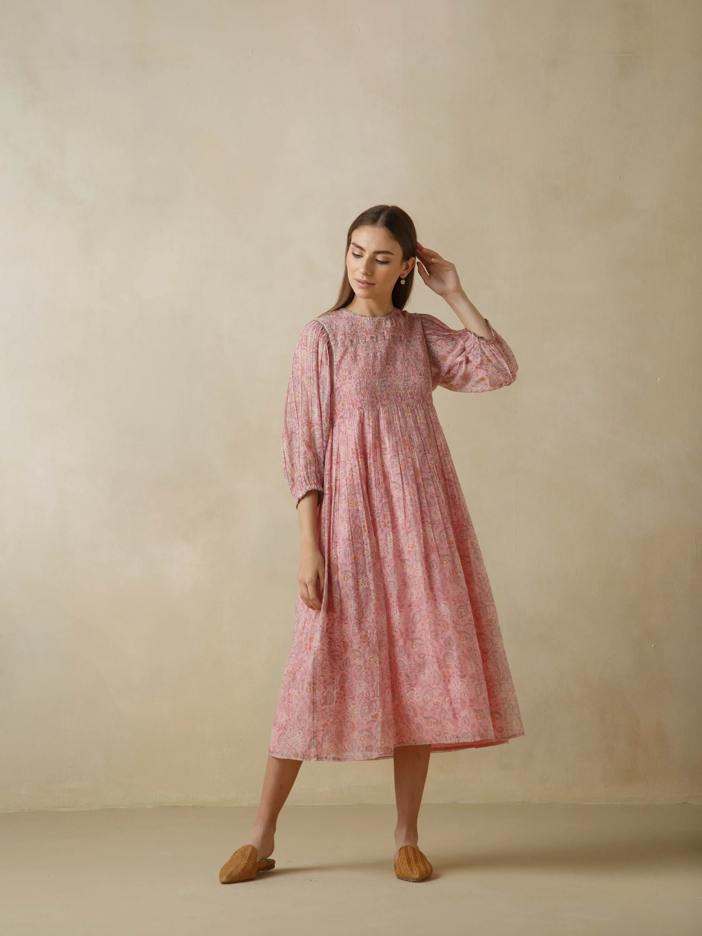 Coral Reef Smock Dress