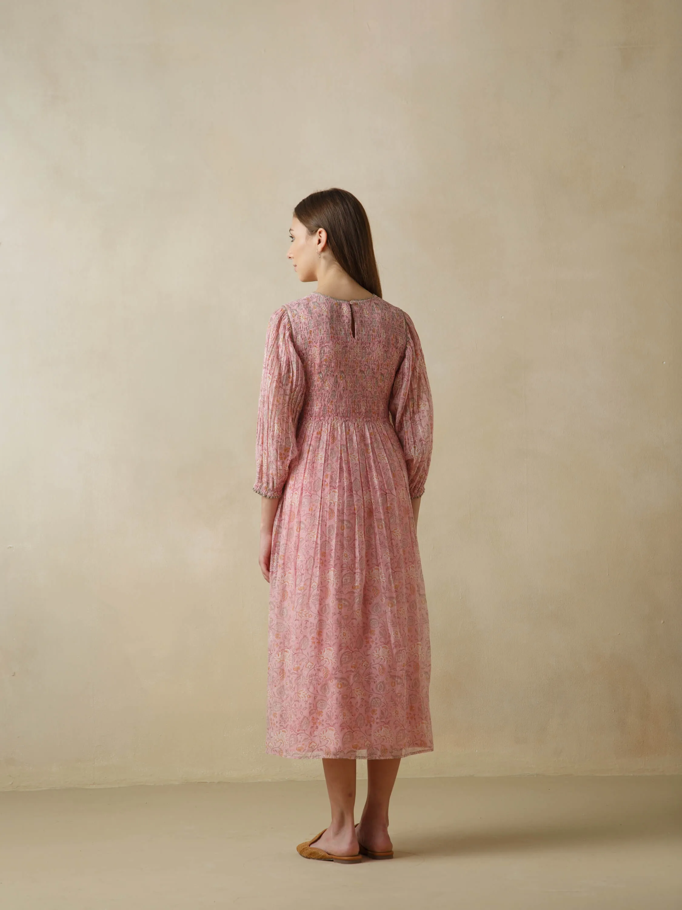 Coral Reef Smock Dress