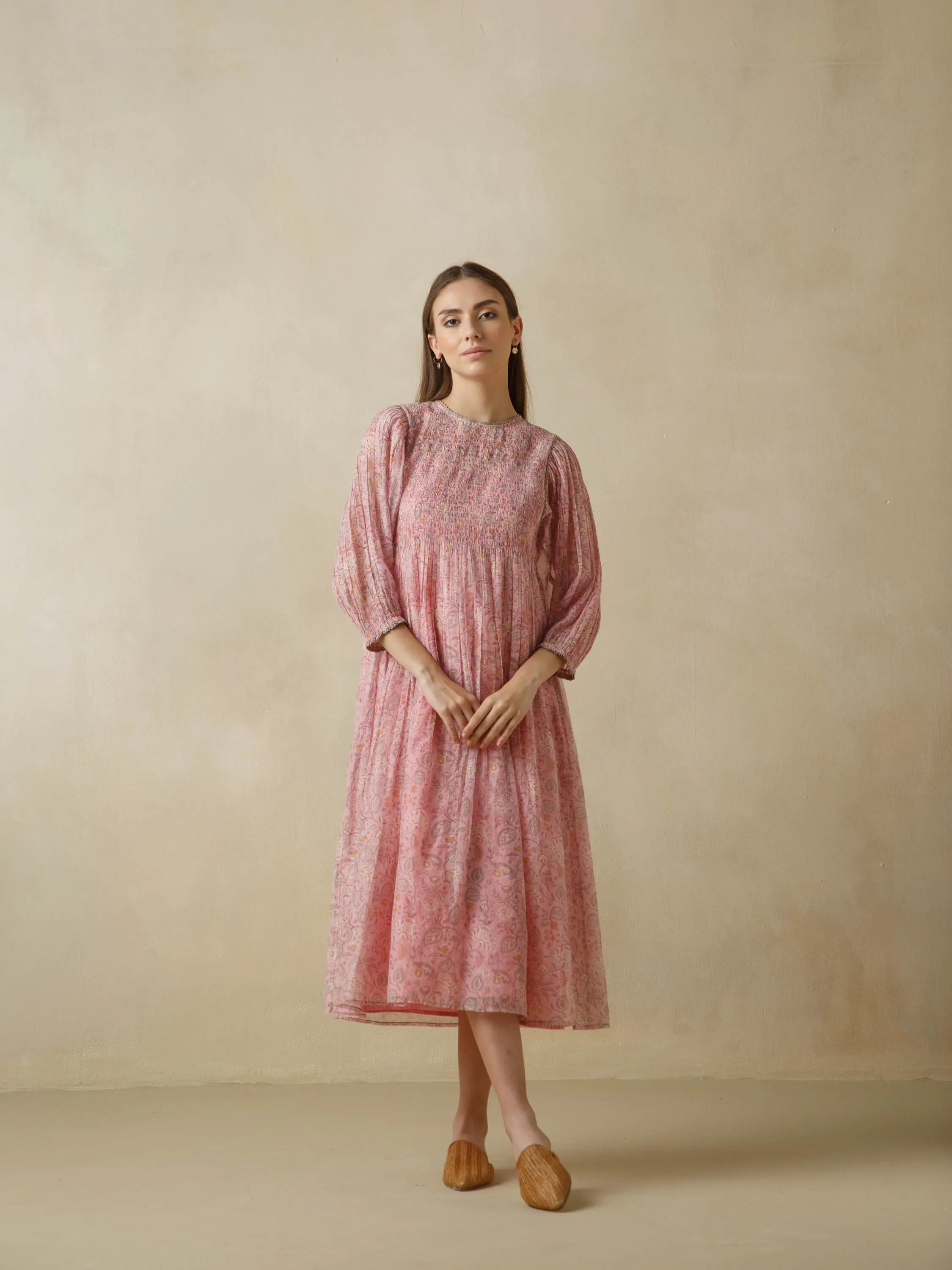 Coral Reef Smock Dress