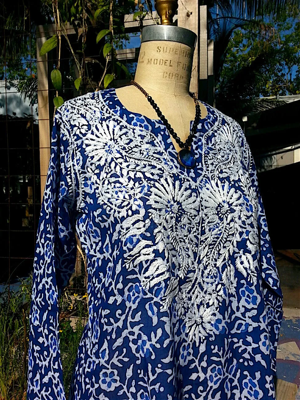 Cotton Tunic with Hand Embroidery