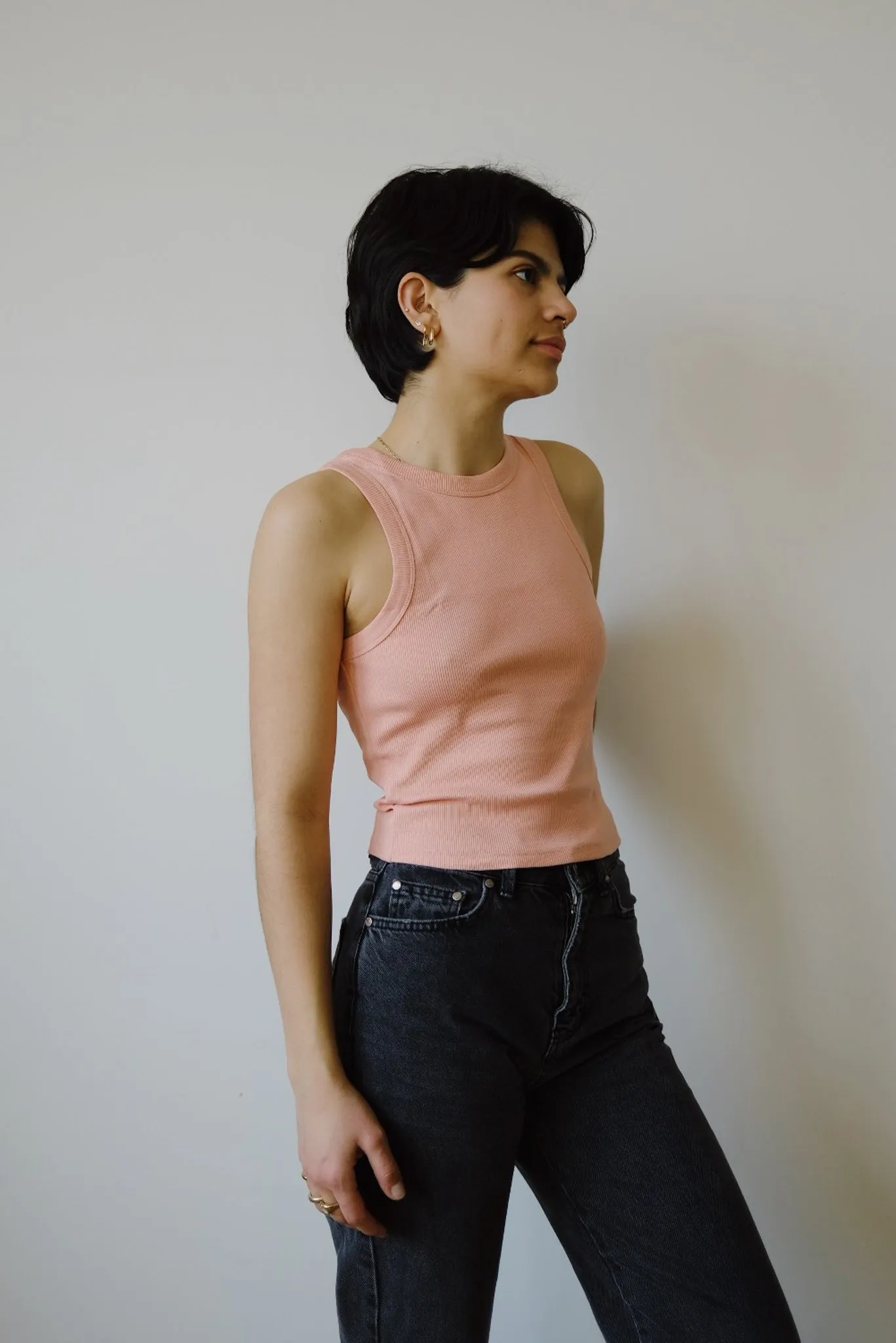 crop top - porto - peach