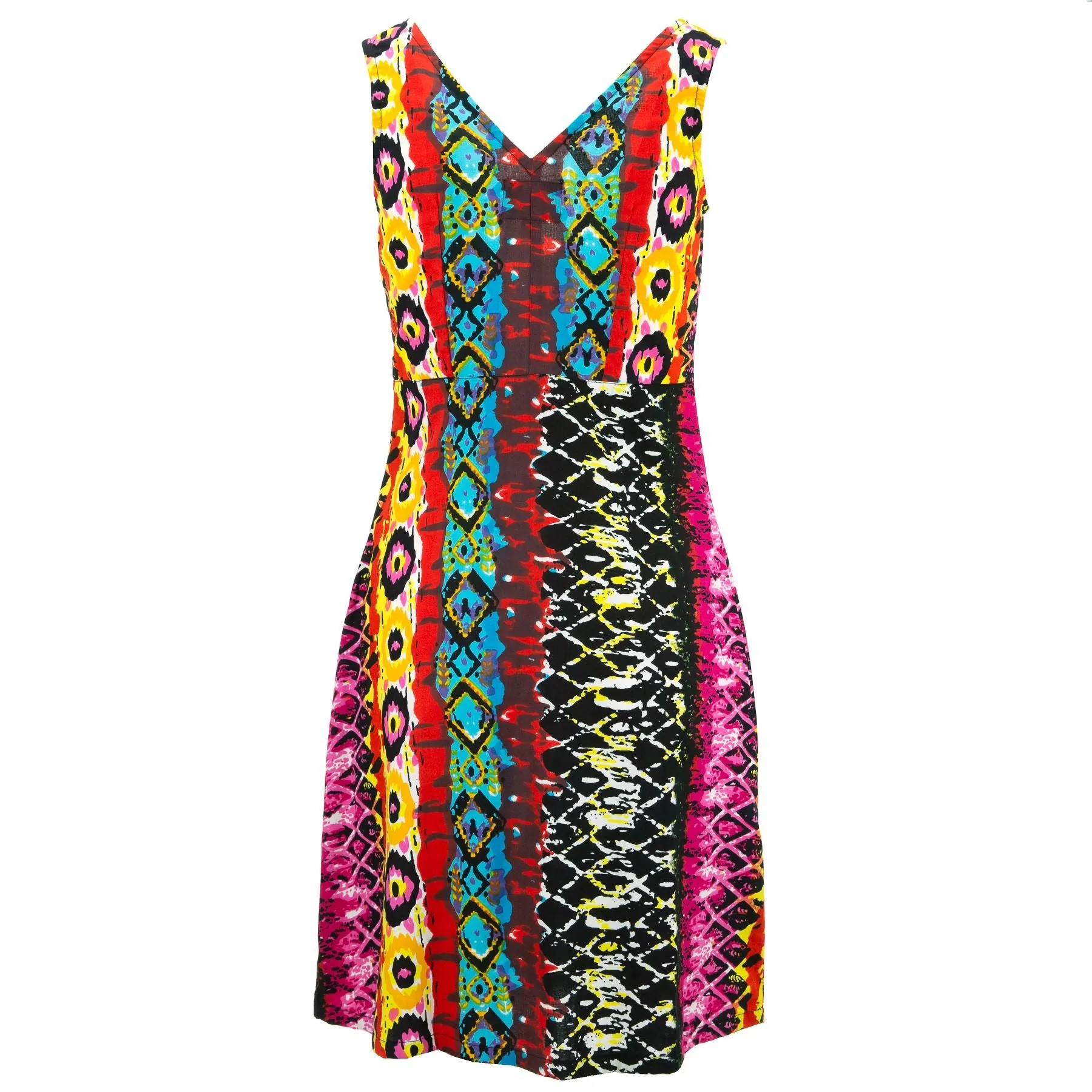 Crossover Dress - Psychedelic Snakeskin