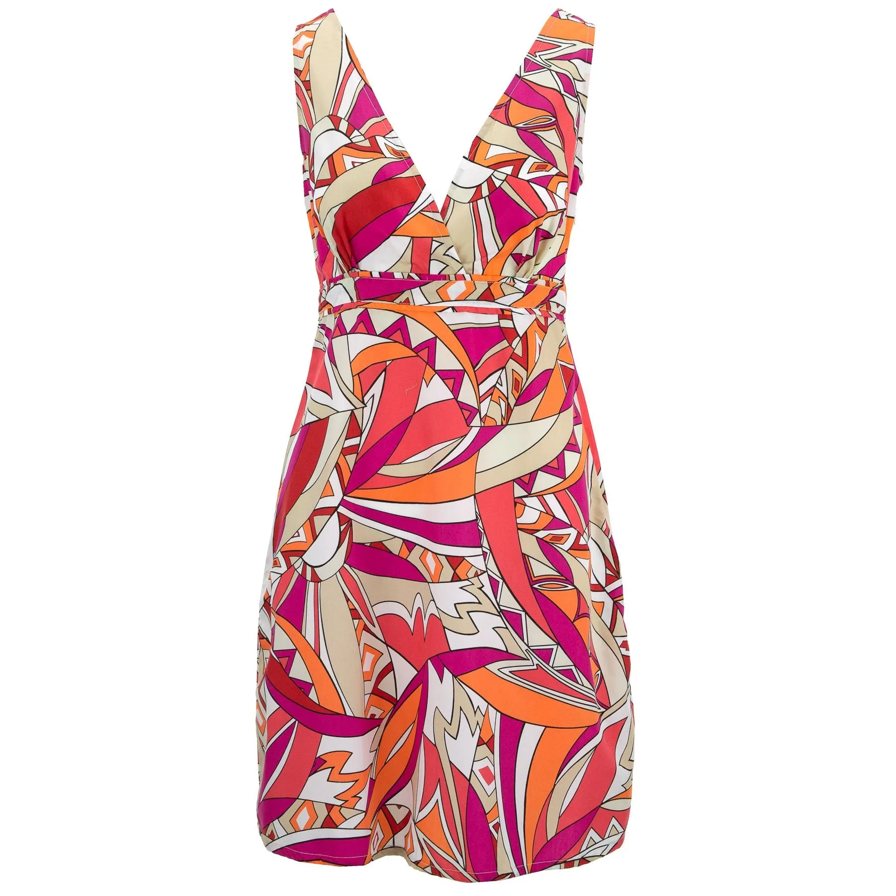 Crossover Dress - Sixties Dilemma Orange