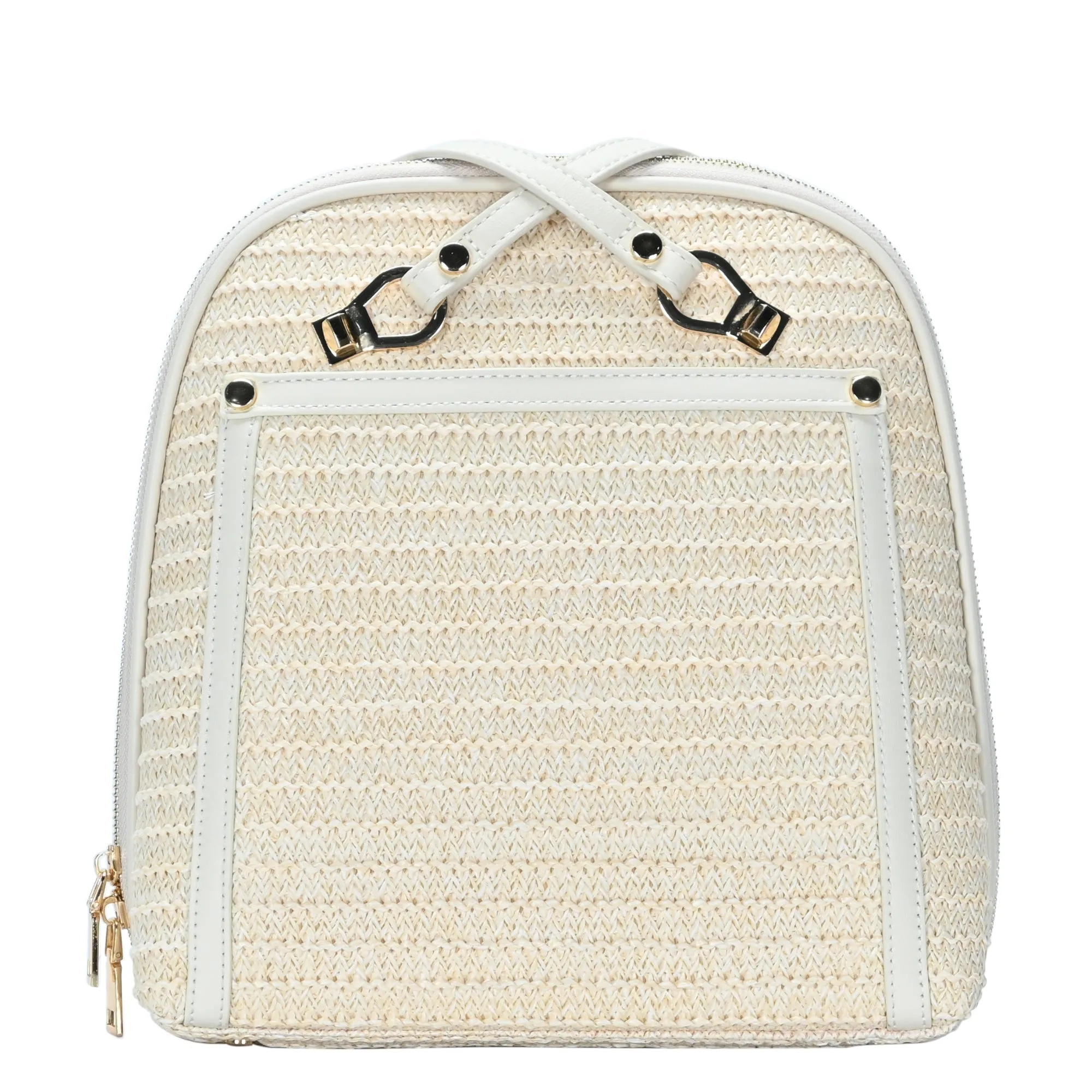 Daisy Straw Convertible Backpack Purse