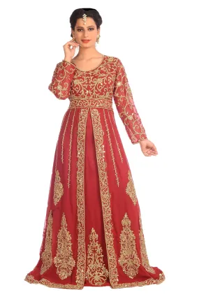 Designer Gown Royal Swedish Traditional Arabic Dress