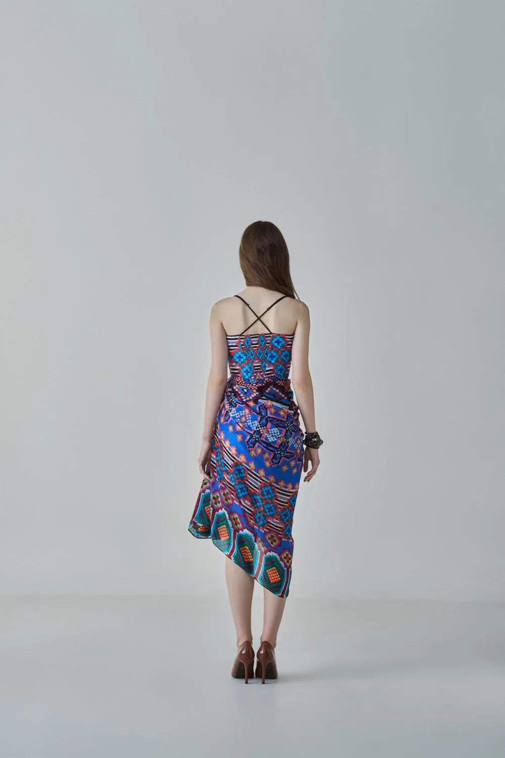 Dolly Ikat Print Dress