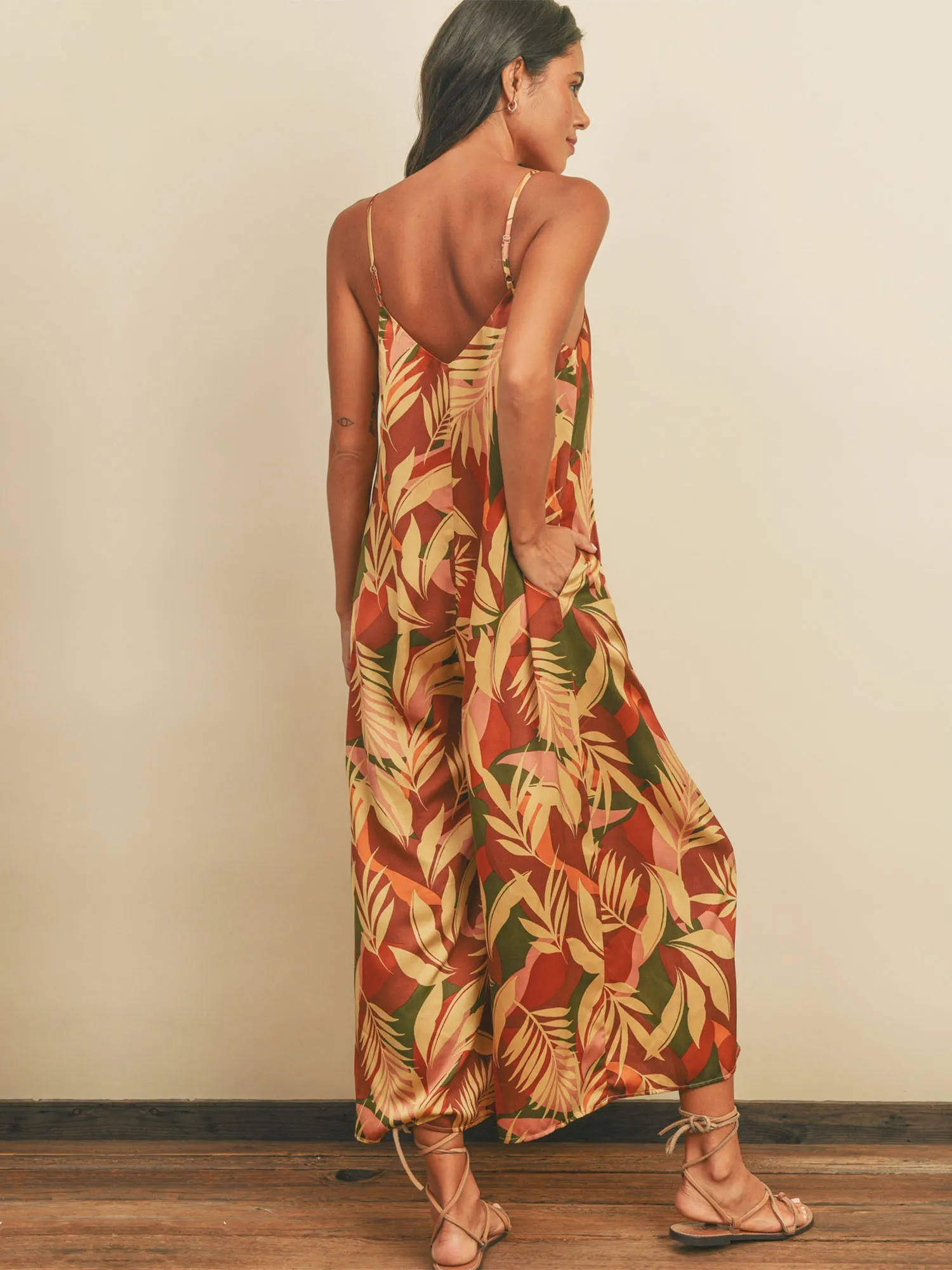 Dress Forum Printed Wide Leg Tank Jumpsuit - Brands We Love